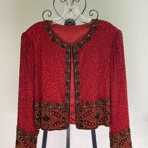 Dazzling formal beaded jacket!